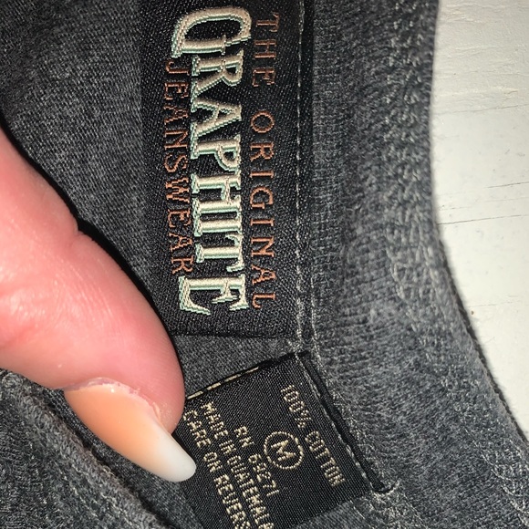 Graphite button up T-shirt - Picture 2 of 2